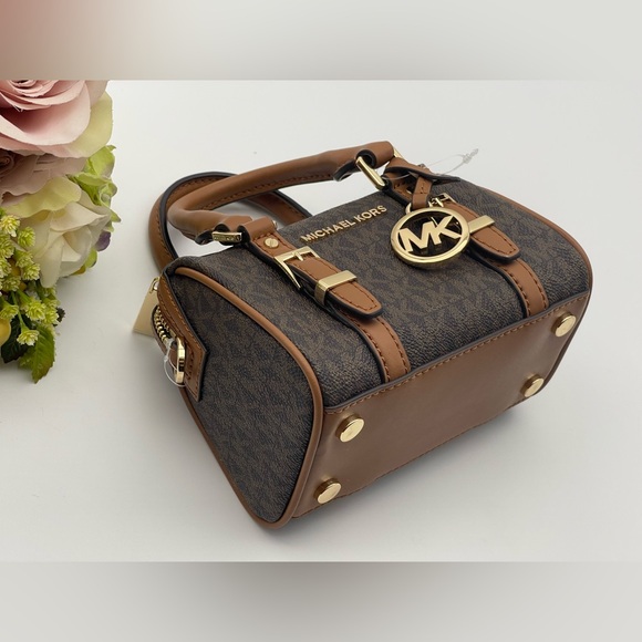 Michael Kors Bedford Extra-Small Logo Duffle Crossbody Bag - Picture 7 of 15